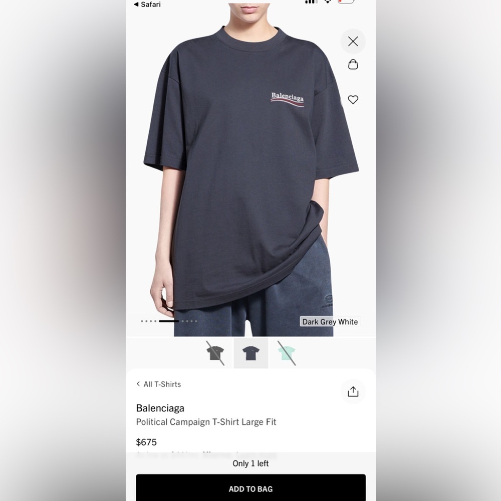 Campaign Logo Small Fit Cotton Graphic Tee - Picture 8 of 8